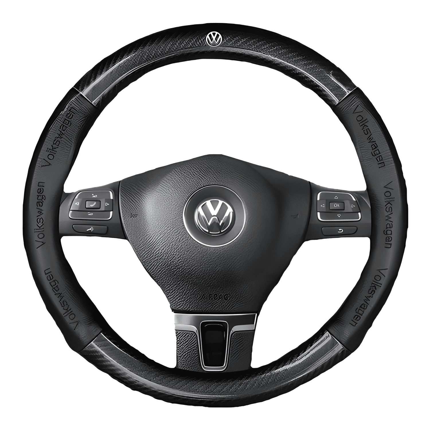 Funda de Volante de Fibra de Carbono de 38 Cm con Forma Mini-0