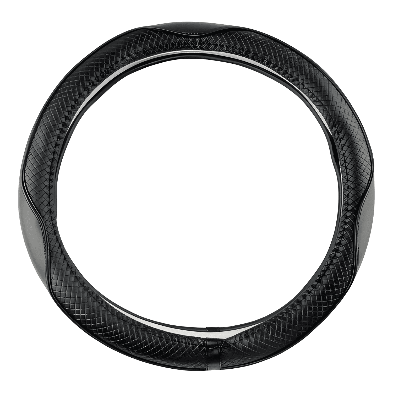 Funda Cubre Volante + Gom Int.blanca 38tipod y 36cm Negro-0