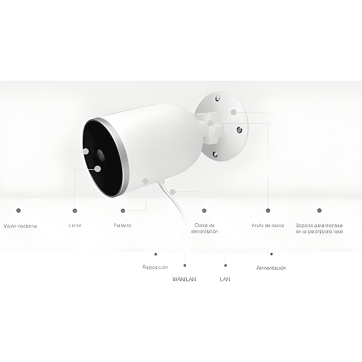 Camara Inteligente Nexxt Nhc-o610 P/exterior Cableada Blanco-4