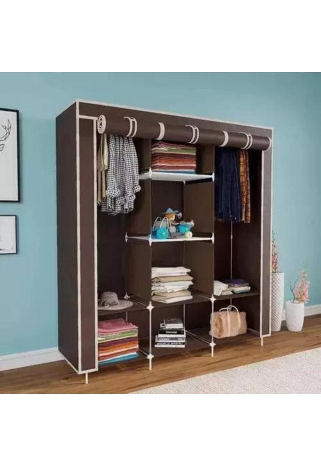 Armario closet ropero armable grande gris-4