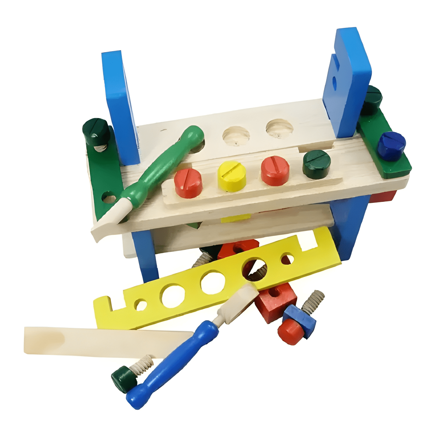 Caja de herramientas de madera juguete didáctico niños-2