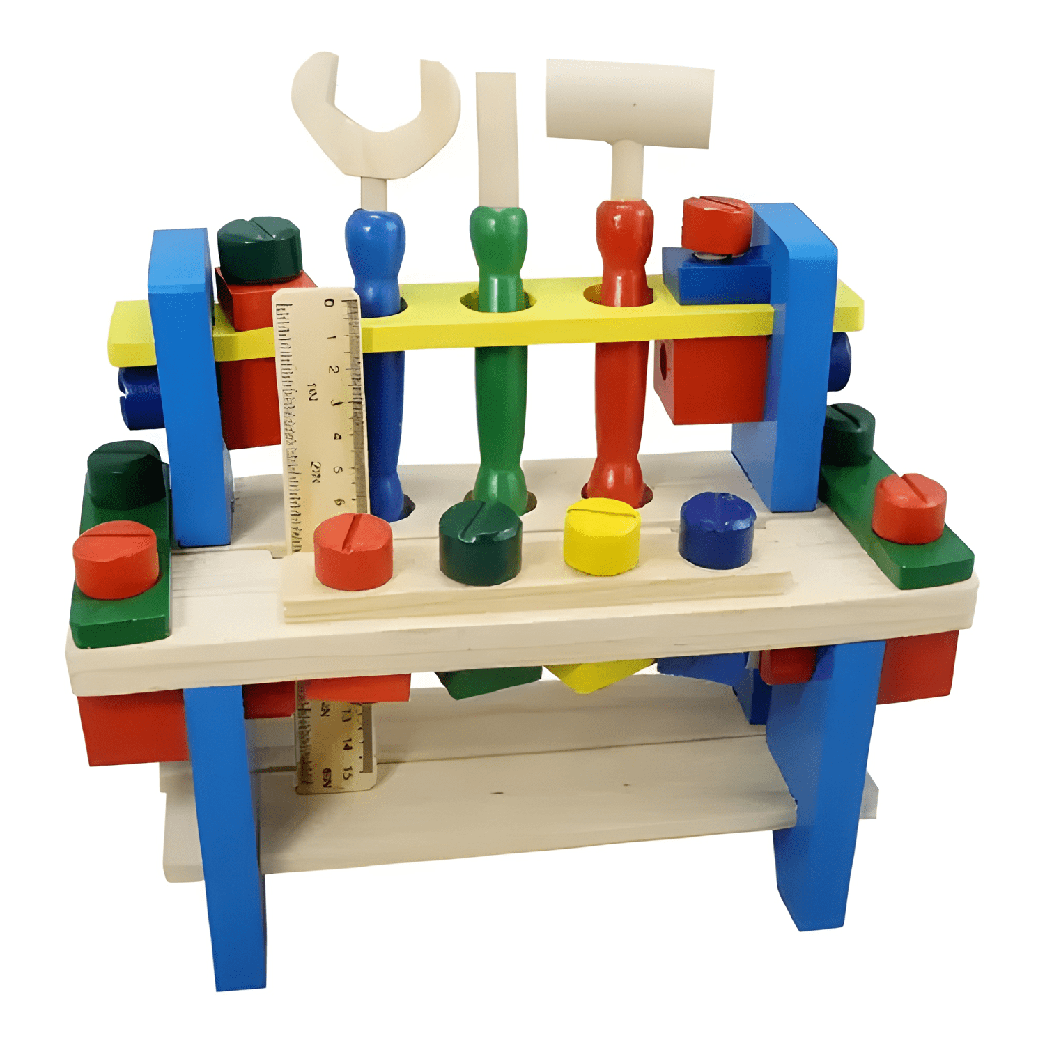 Caja de herramientas de madera juguete didáctico niños-4