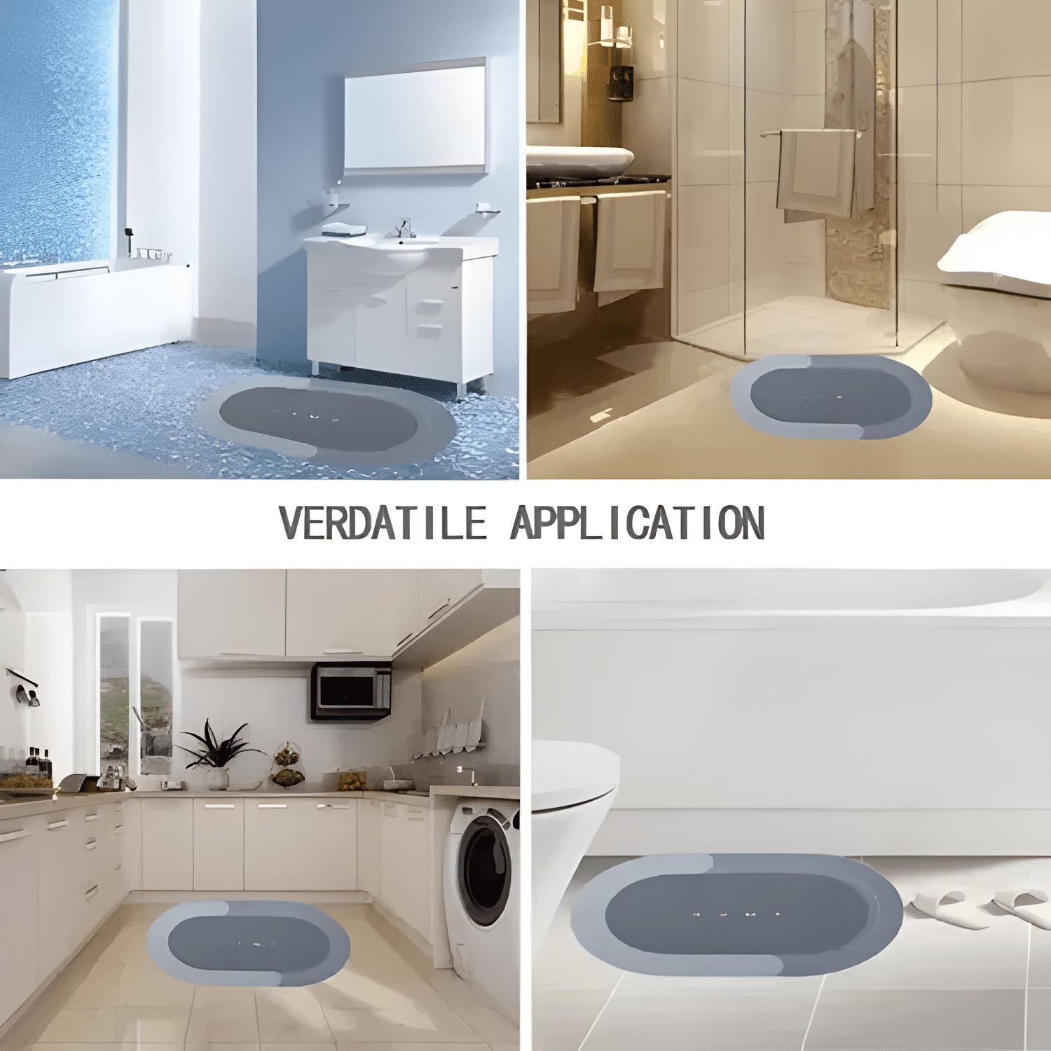 Alfombra De Baño Antideslizante Super Absorbente #16-2