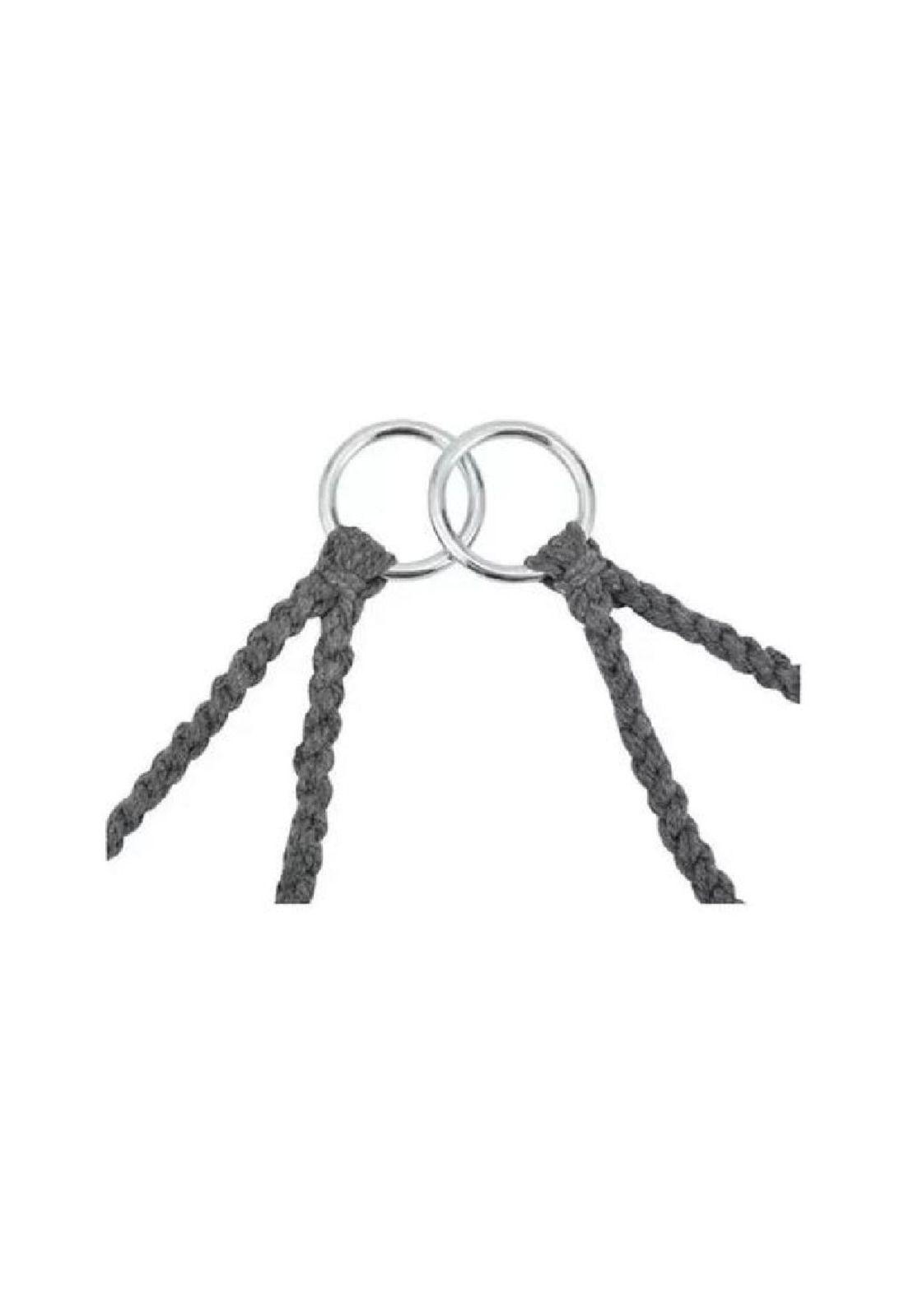Silla hamaca colgante para terraza o jardín color gris-3