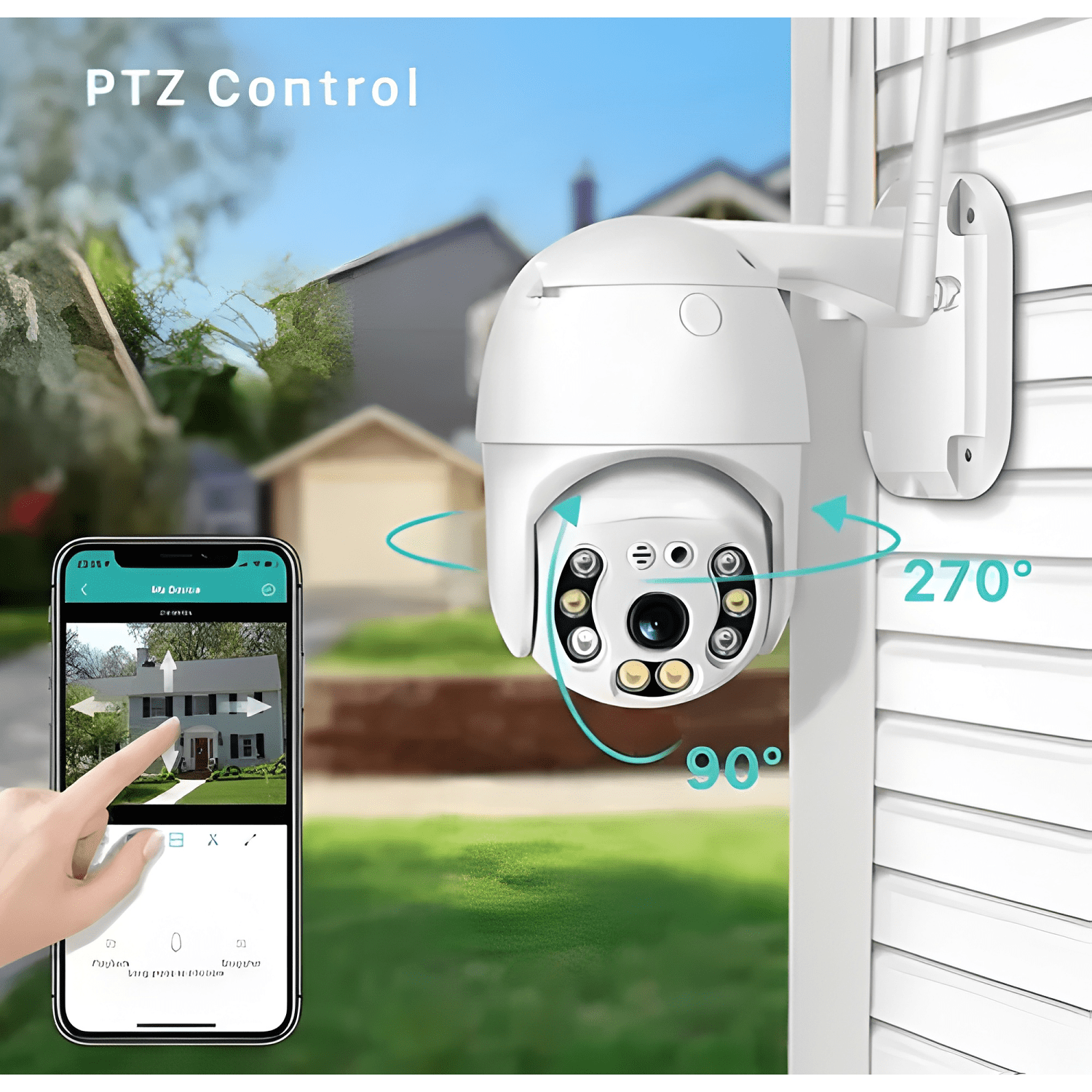 Cámara Ip Wifi Exterior Hd 1080p Zoom Asesoría Instalación-2