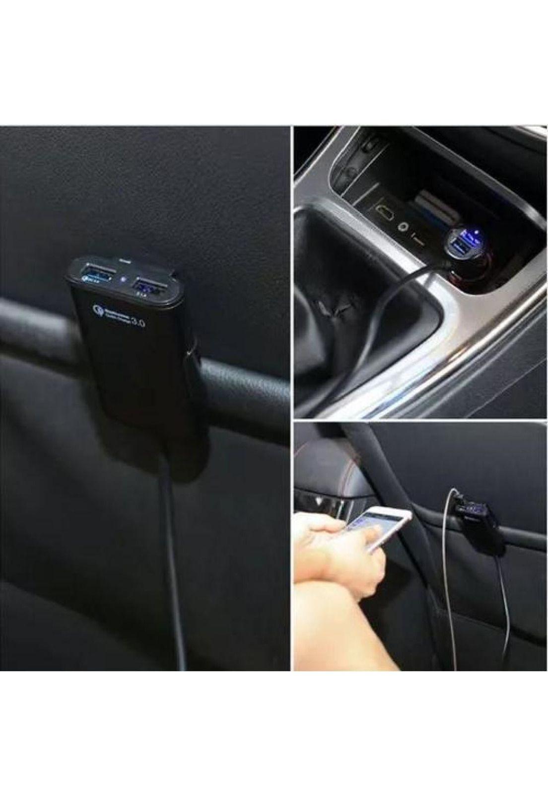 Cargador rápido 4 USB automóvil 35W-4
