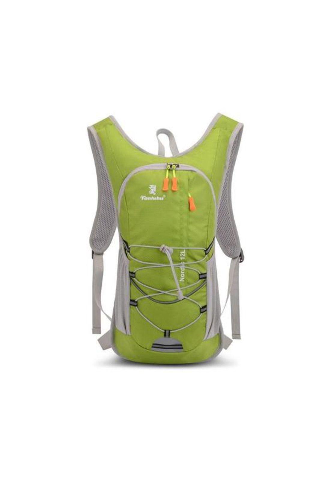 Mochila hidratación + bolsa de agua color verde-2