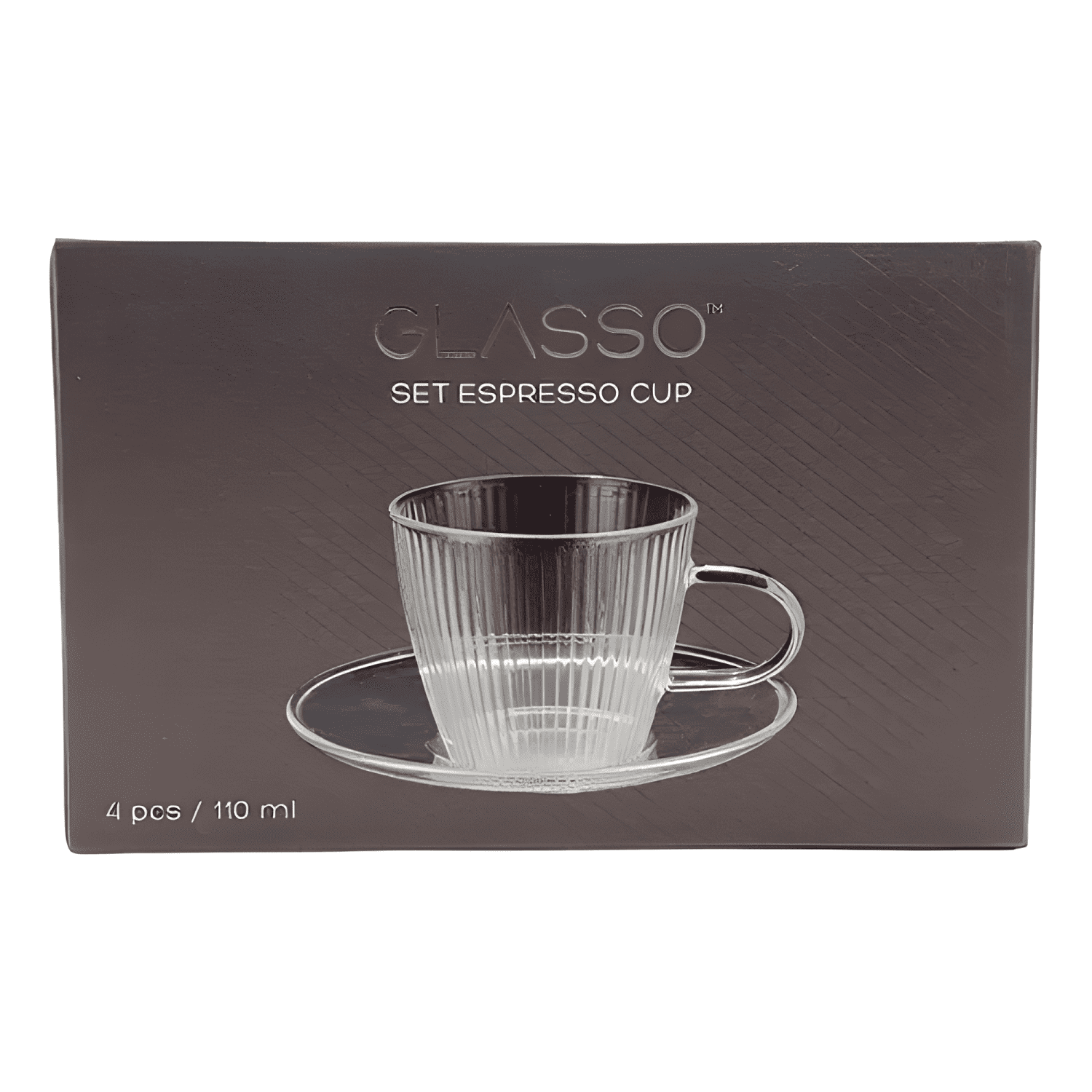 Set 4 tazas con plato espresso 110ml-2