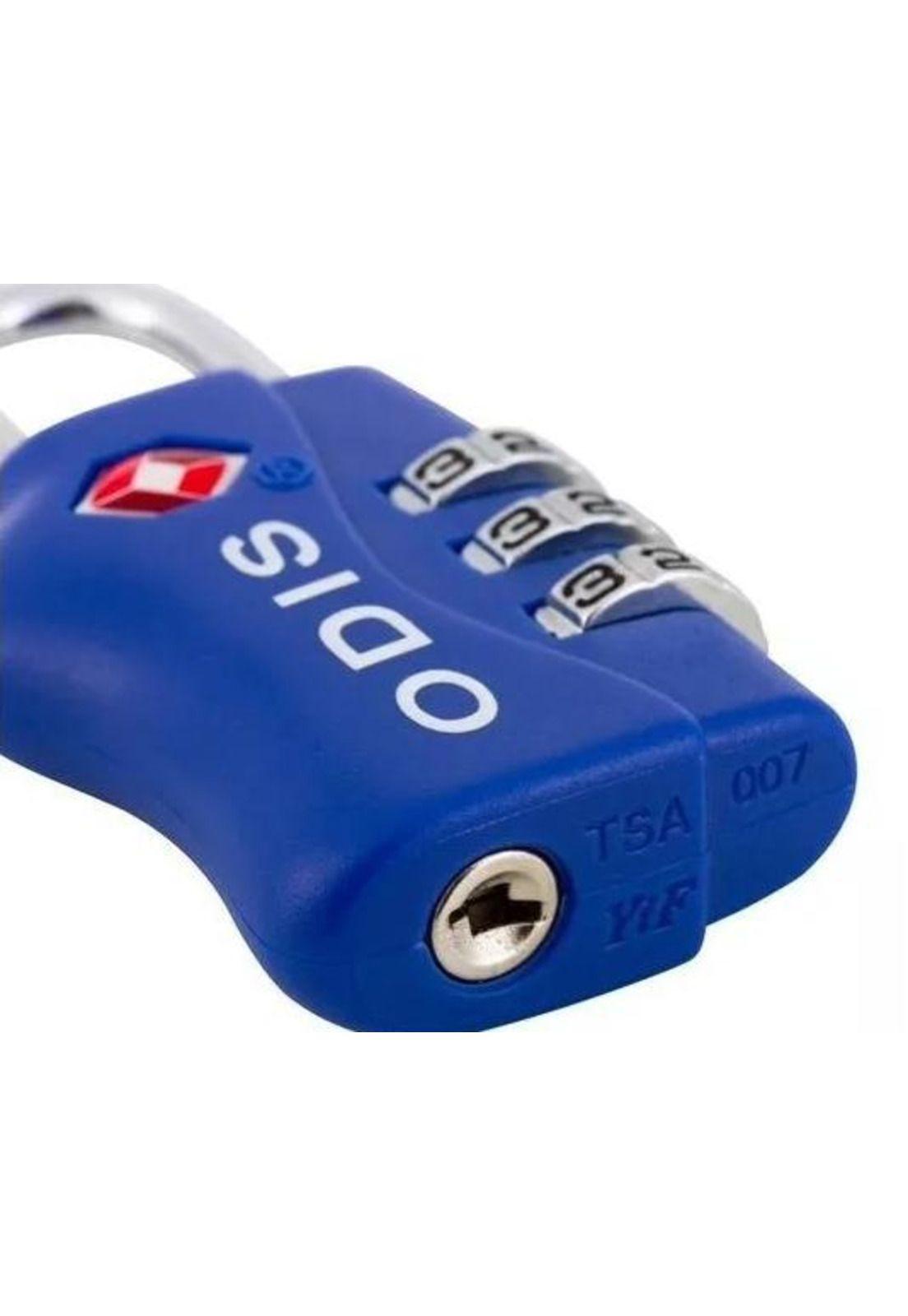 Candado odis viajero combinación color azul-2