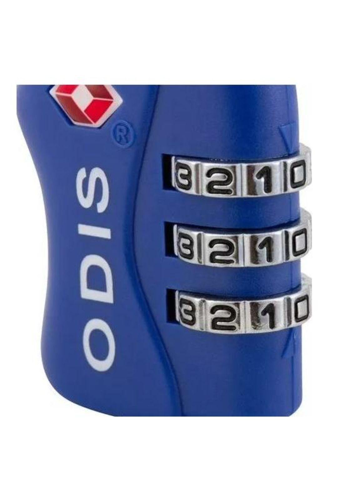 Candado odis viajero combinación color azul-3