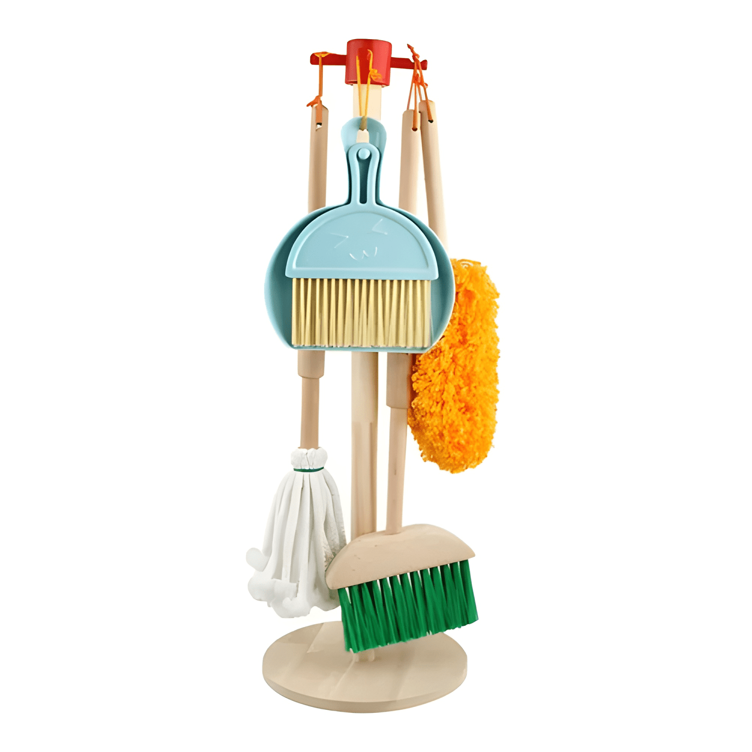 Set de aseo juego de limpieza de madera para niños-2