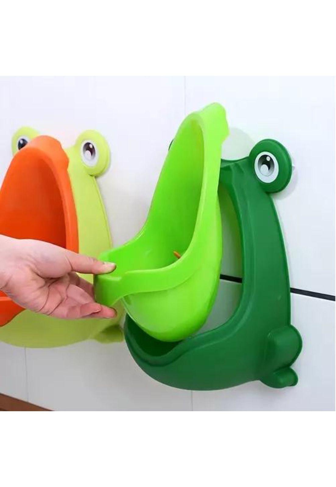 Mingitorio Baño Entrenador Infantil - Orinal para Niño, Rana, Color Azul-4