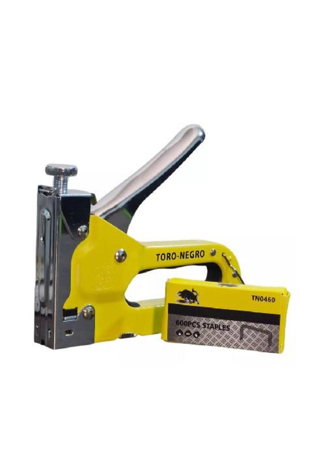 Engrapadora Toro negra, corchetera manual para tapicería + 600 grapas, color negro-3