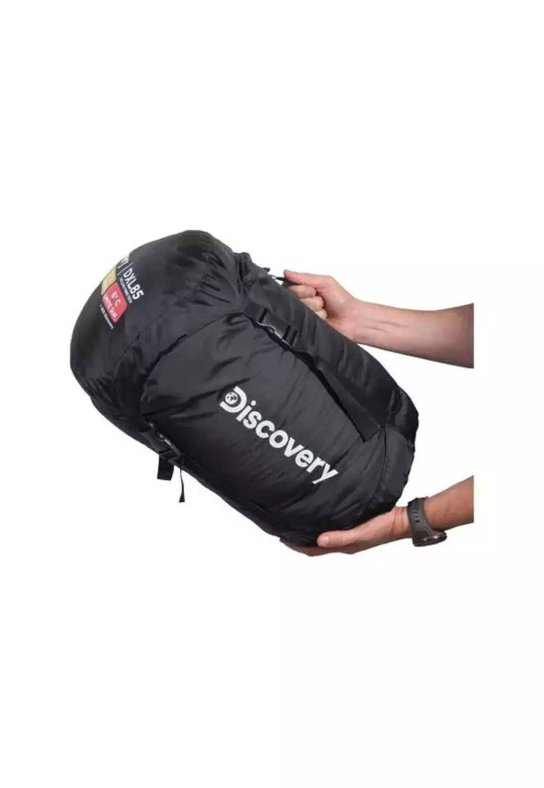 Saco de dormir doble Discovery DXl85, 2 personas, color naranja-2