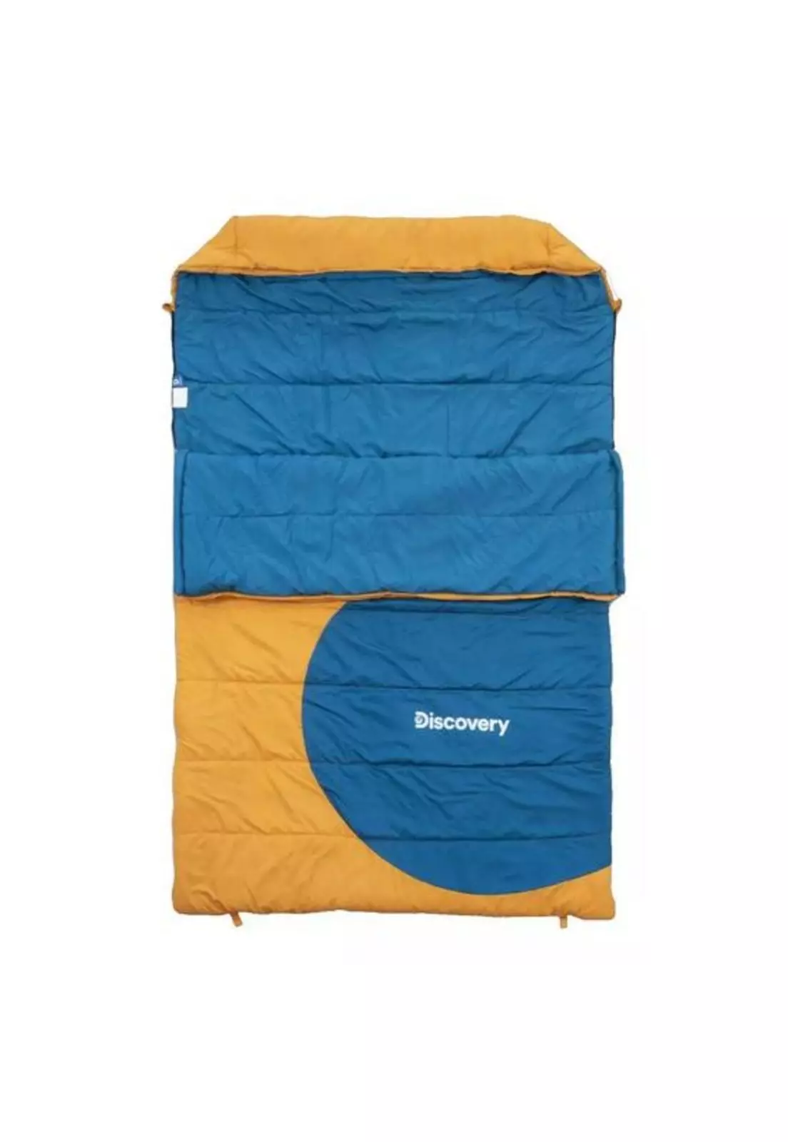 Saco de dormir doble Discovery DXl85, 2 personas, color naranja-3