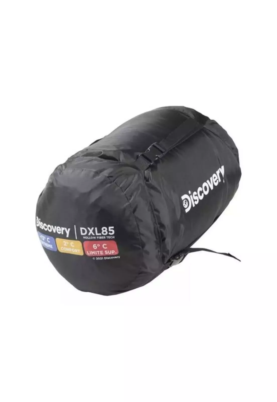 Saco de dormir doble Discovery DXl85, 2 personas, color naranja-4