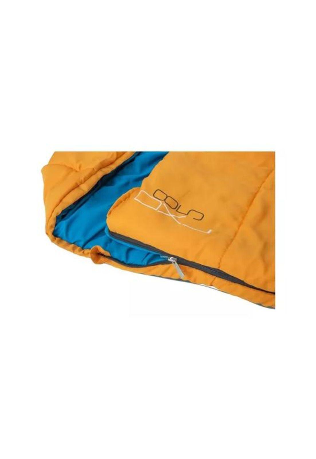 Saco de dormir doble Discovery DXl85, 2 personas, color naranja-5