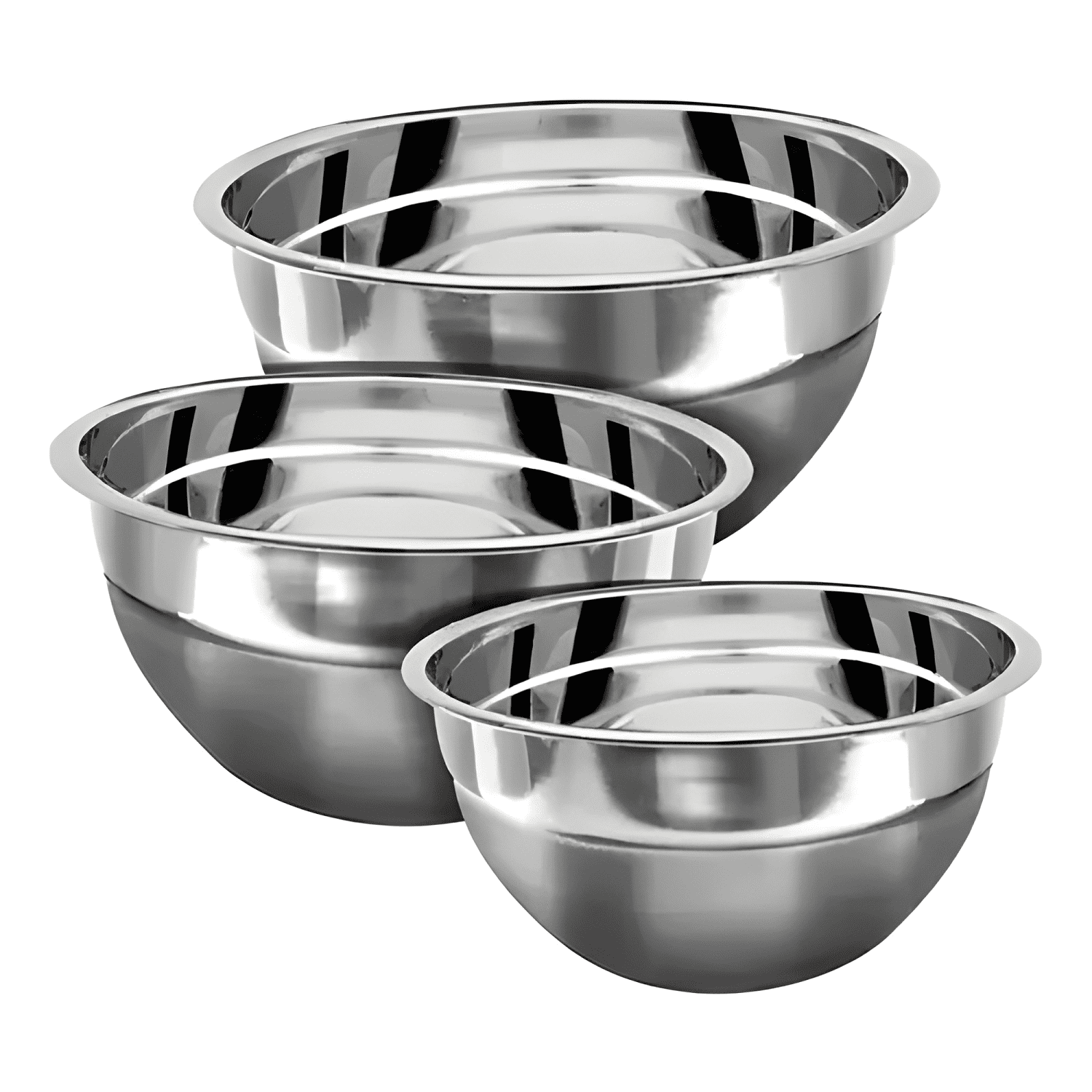 Pack 3 bowls acero inoxidable reposteria cocina ensaladas-2