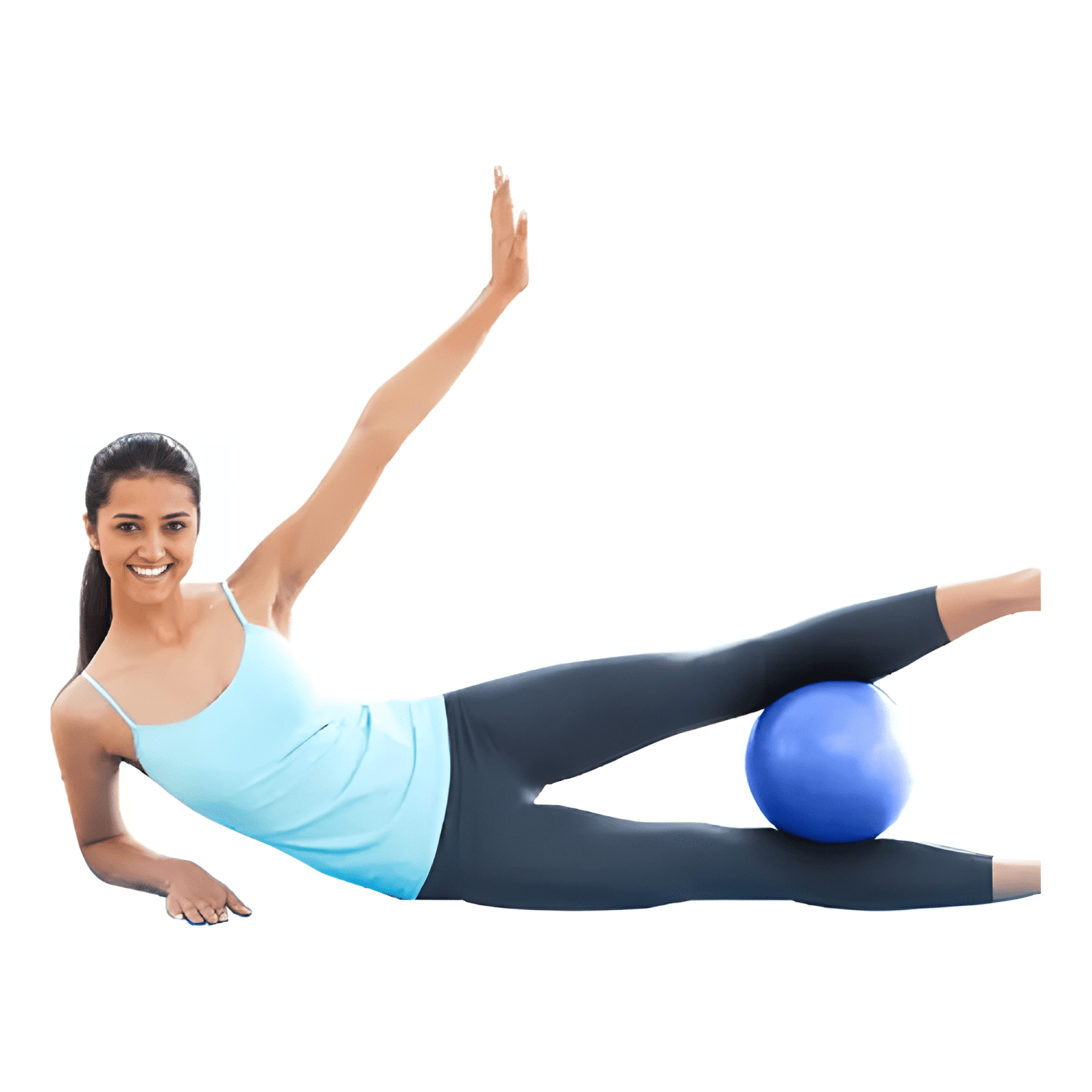Pelota de yoga deportes pilates pequeña Azul-2