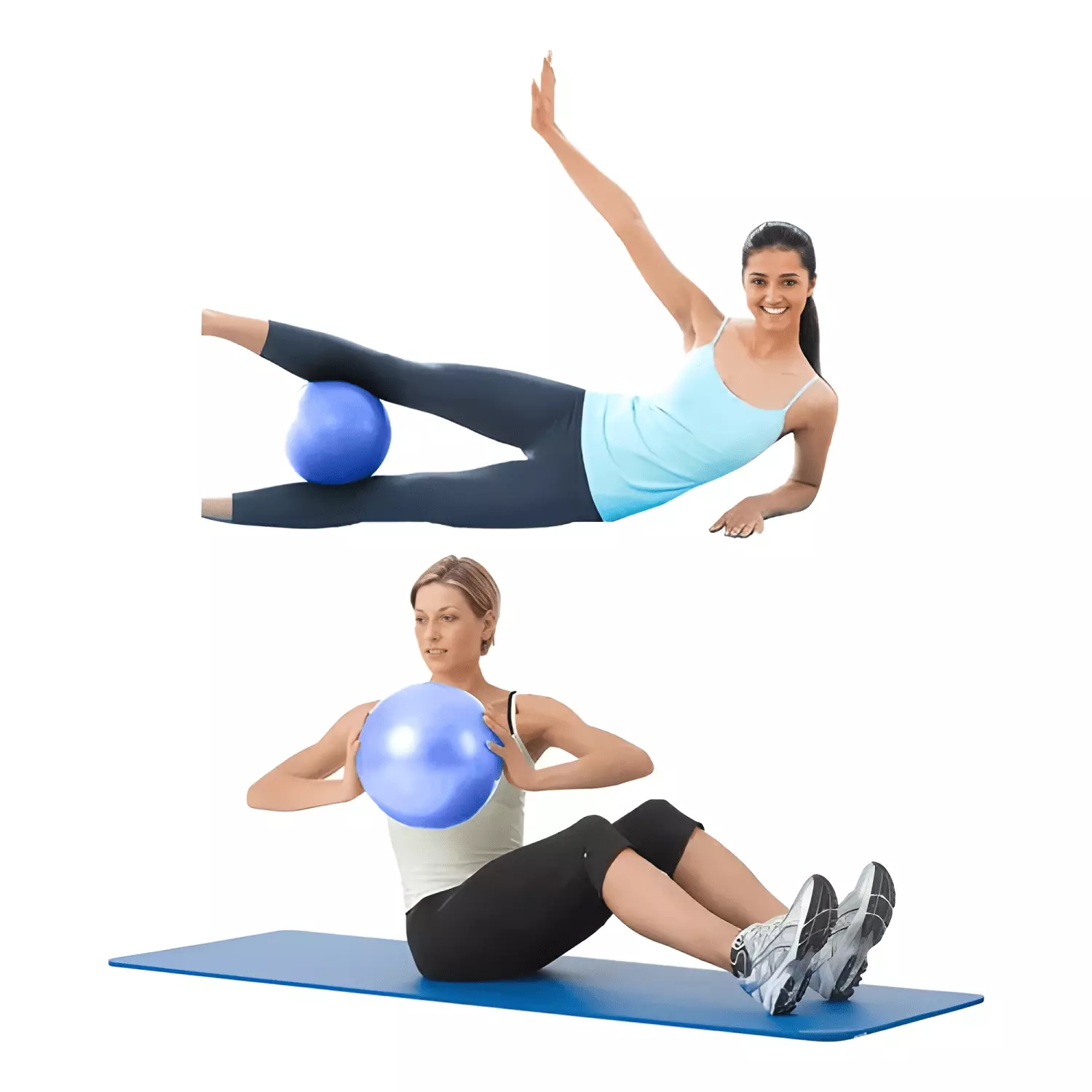 Pelota de yoga deportes pilates pequeña Azul-4