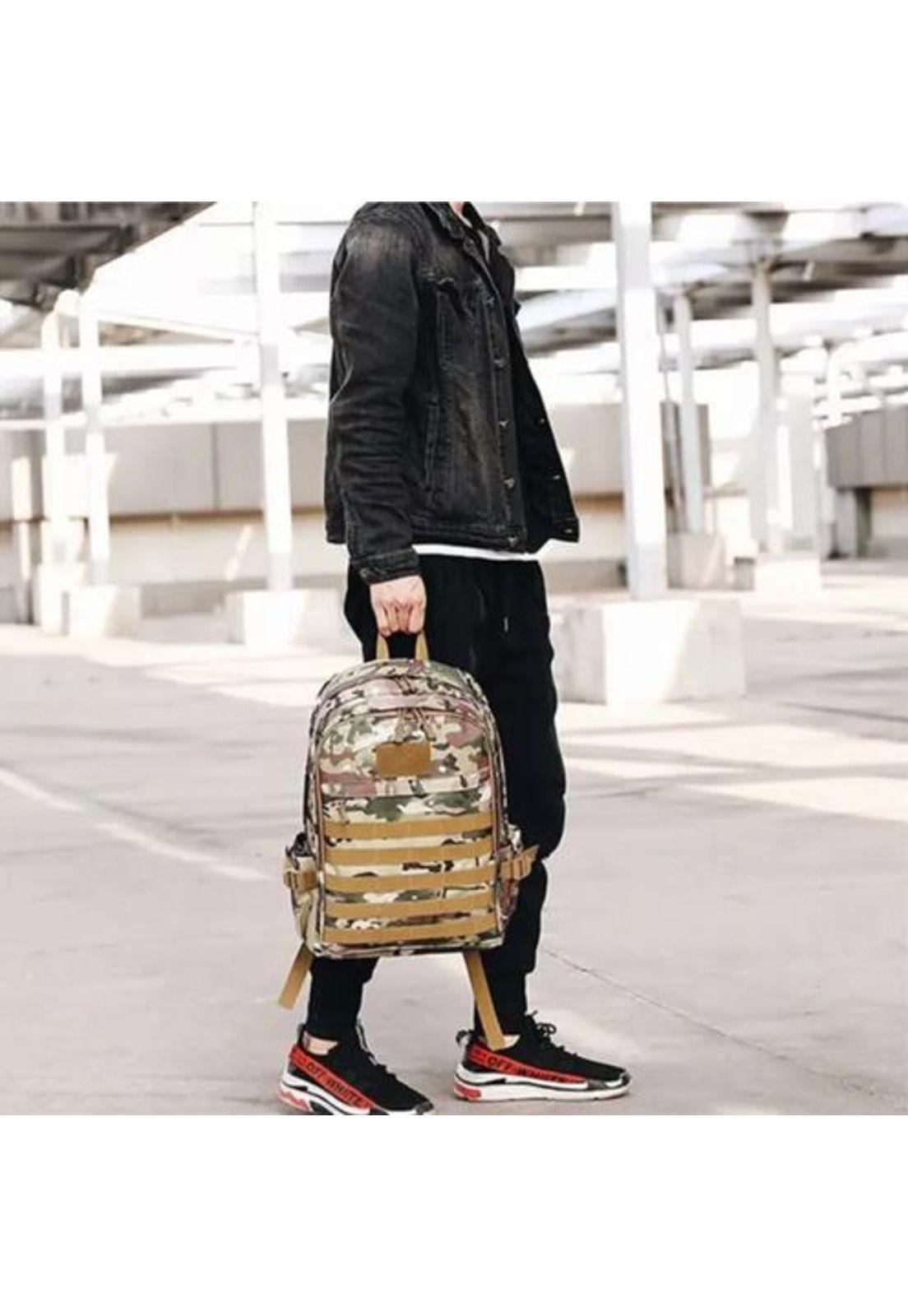 Mochila 35L impermeable con entrada USB multicolor-2