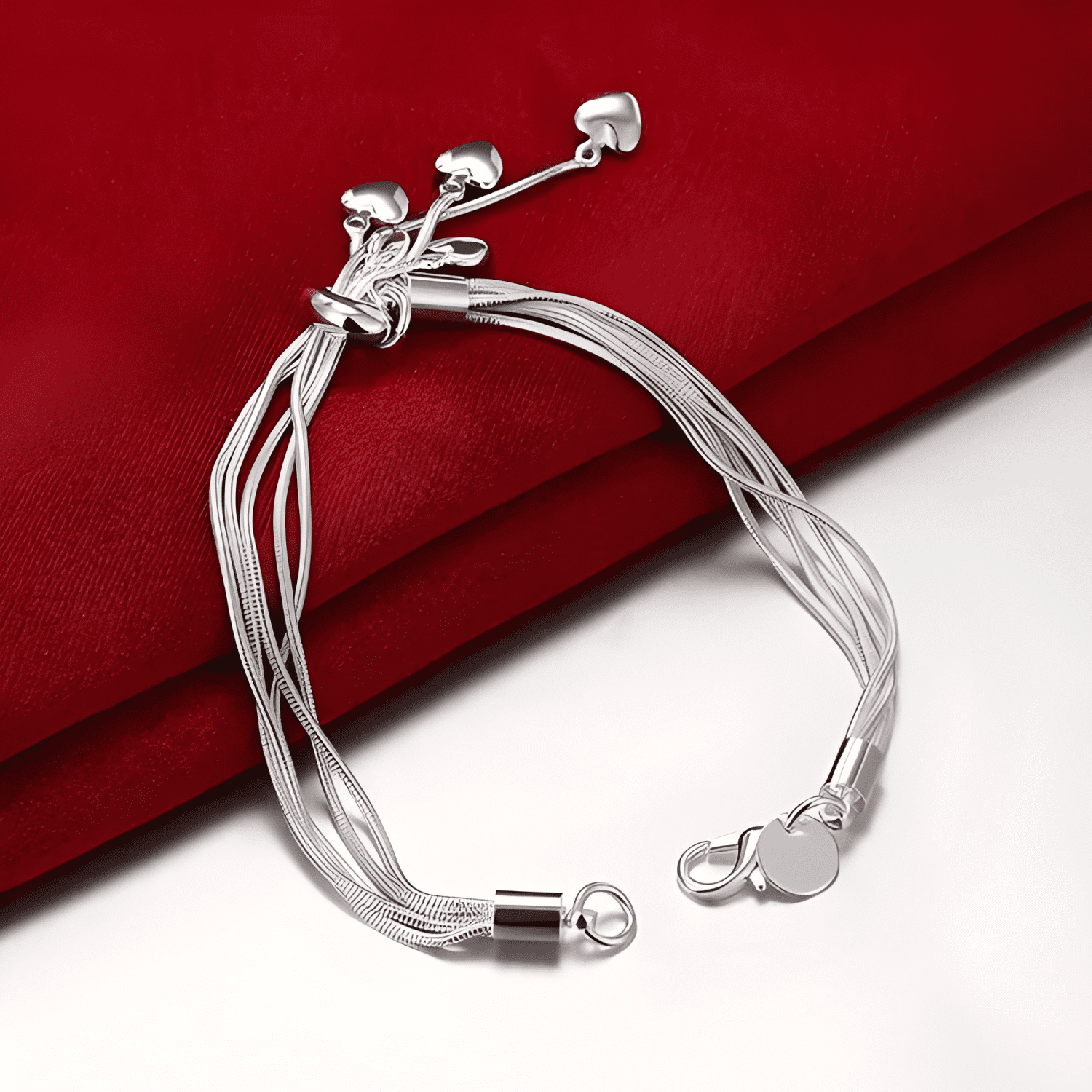 Pulsera mujer esclava brazalete plata 925 elegante #6-3