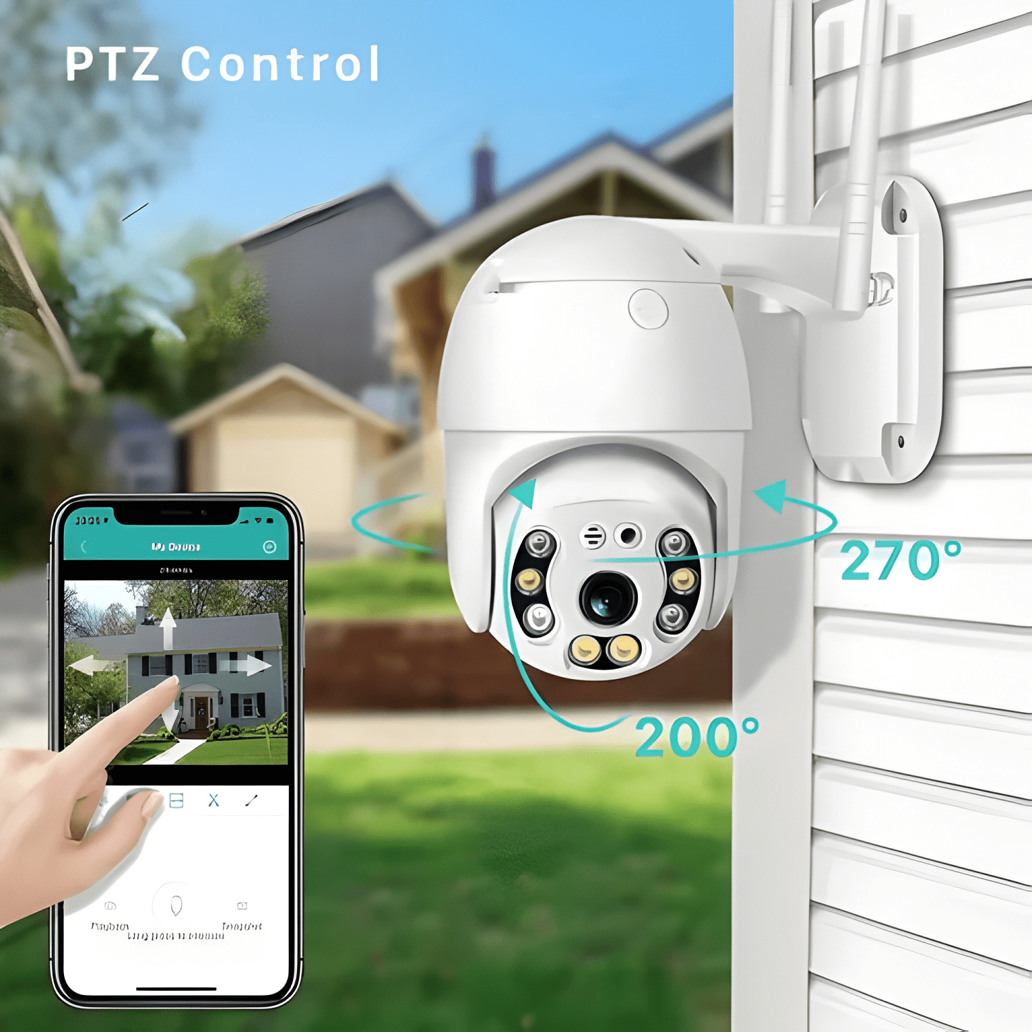 Cámara Ip Wifi Smart Camera Exterior Ip66 Alarma Hd Plus-2