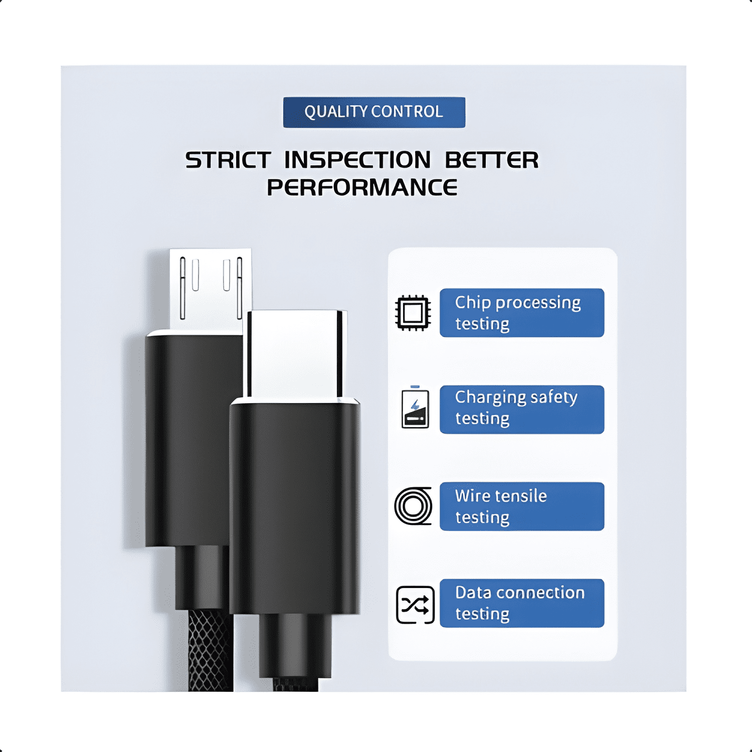 Cable trenzado reforzado USB c a micro USB 3 metros Negro-2