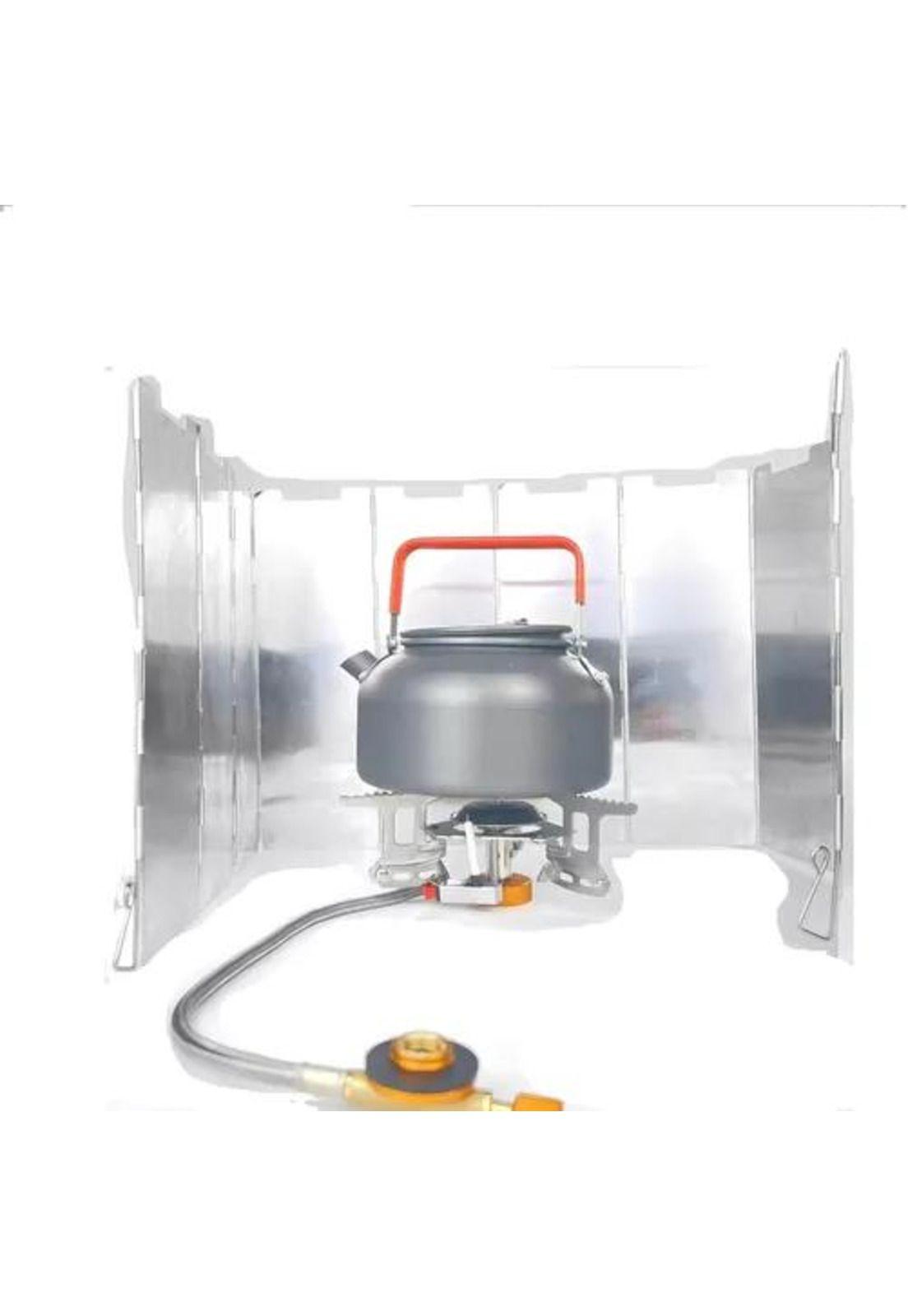 Protector de Viento para Cocinilla Portátil - Camping, 84x24 cm-2