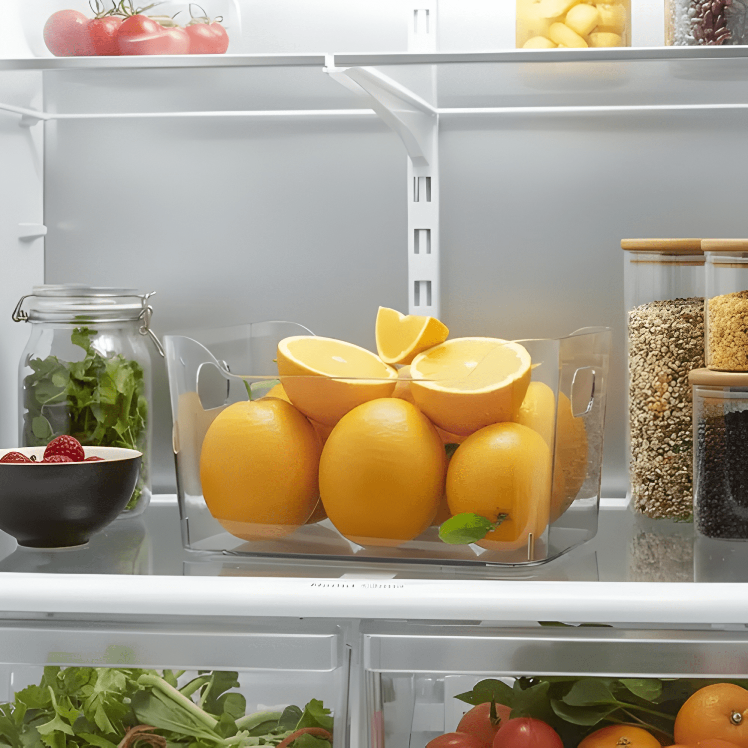 Caja organizadora refrigerador acrílico sin tapa-4