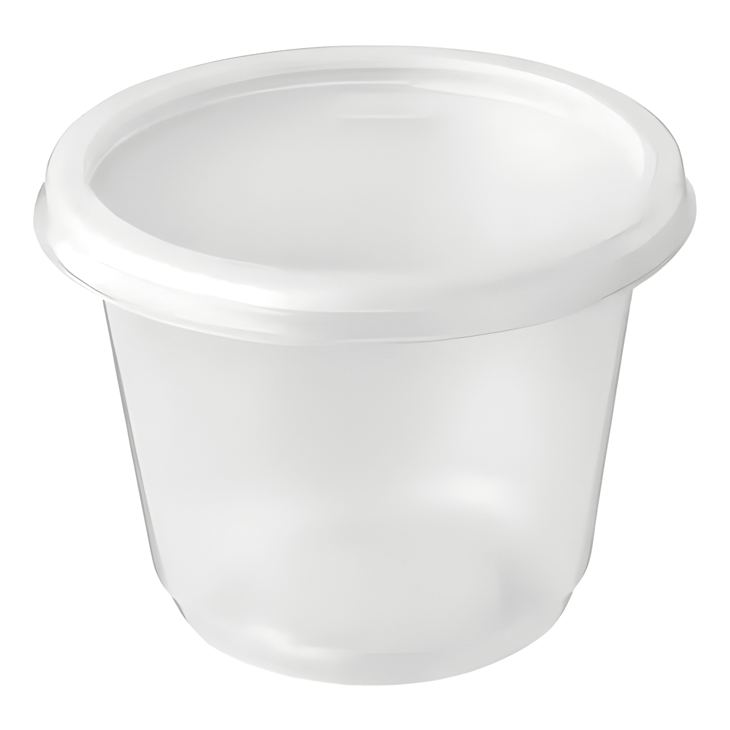 Envase plástico 8 oz con tapa apto microondas 25u-0