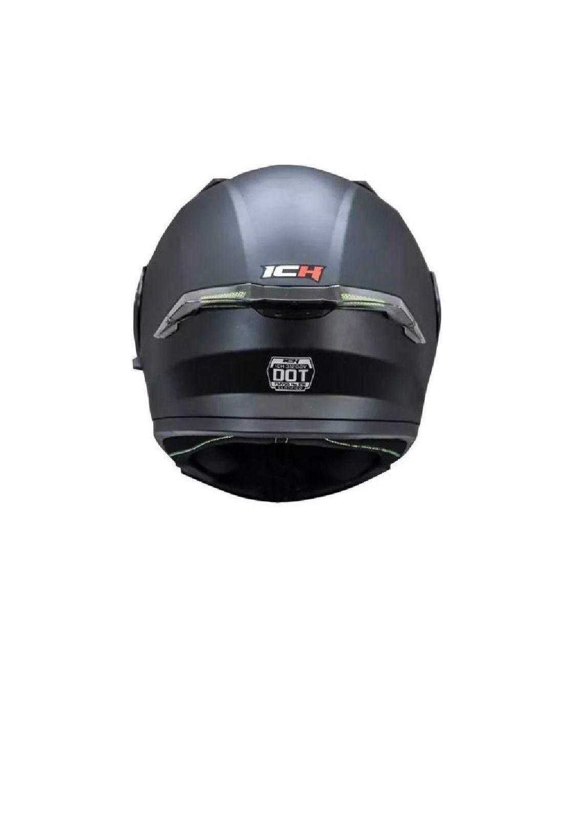 Casco Moto Ich 3120 Abatible con Sun Visor - Certificación DOT Talla XL-3