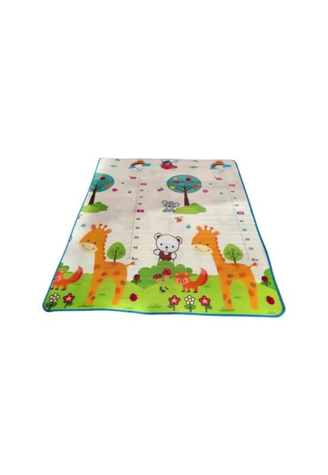 Corral y gimnasio para niños con alfombra y juegos, astro, gris-2