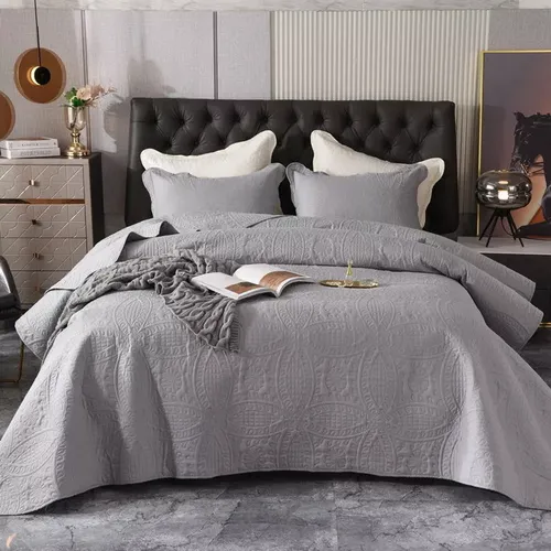 Cobertor verano king unicolor beige Rey-0