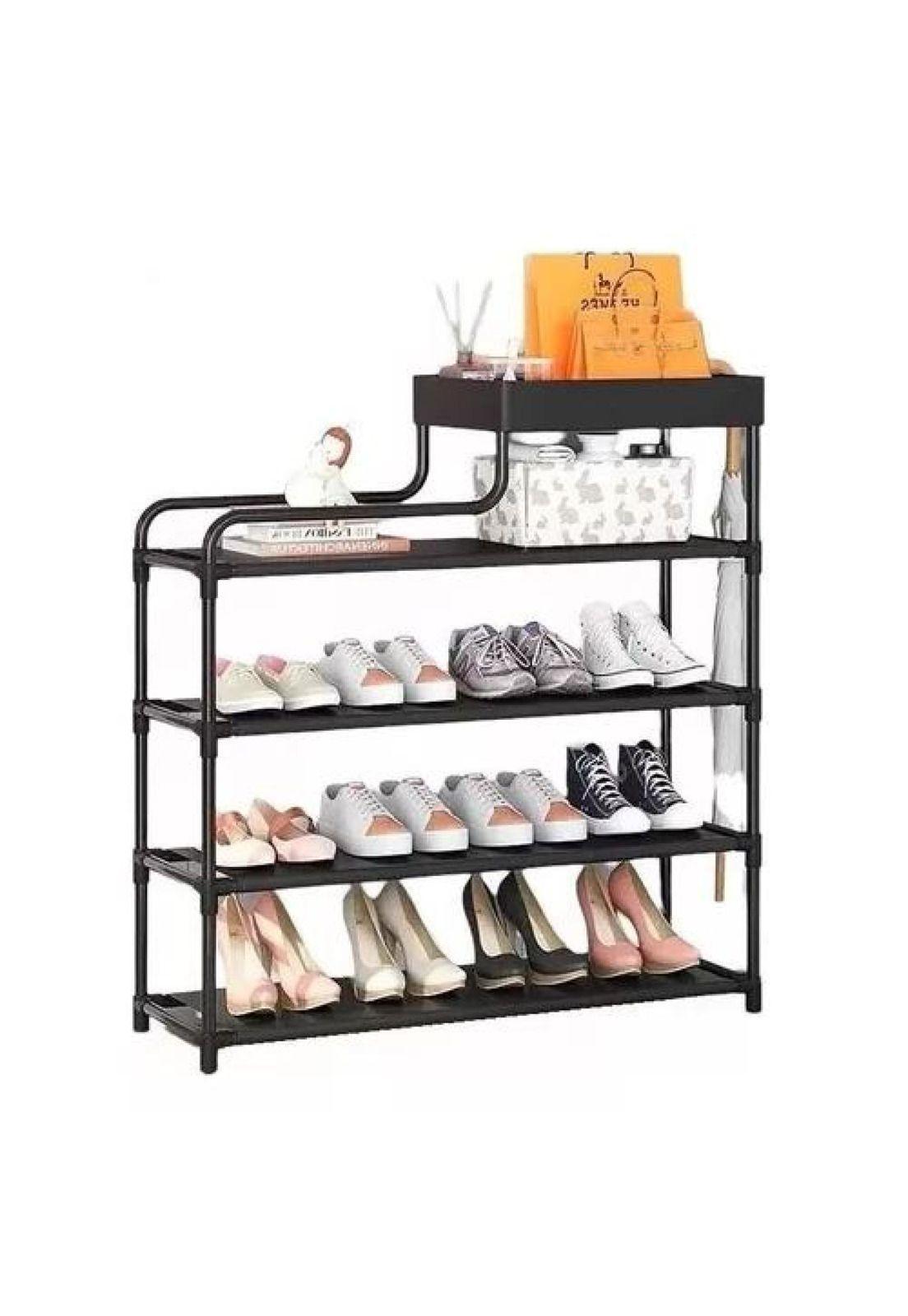 Organizadores de zapatos y ropa 5 niveles armables negro-1