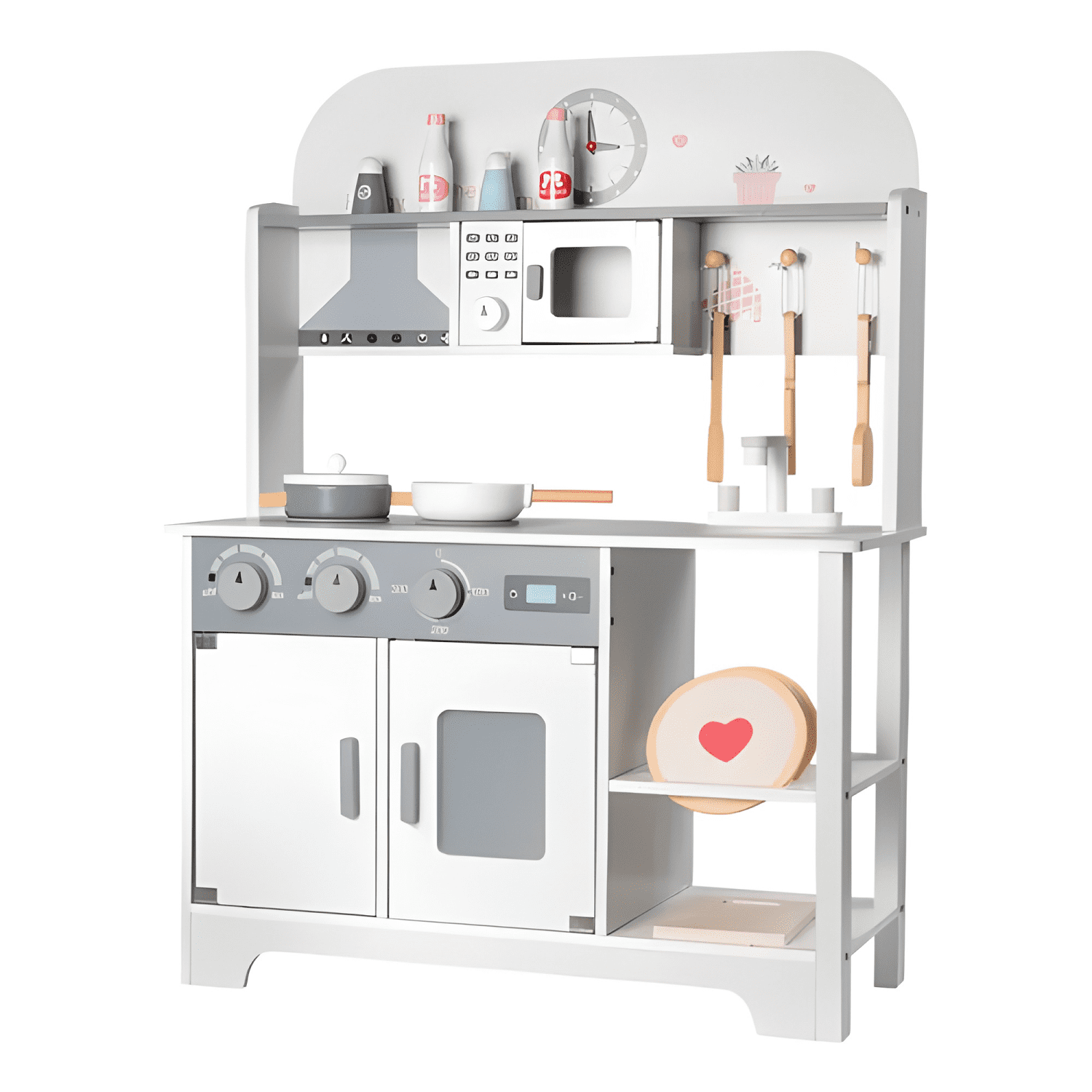 Cocina de madera infantil estilo kawaii para niños #1-0