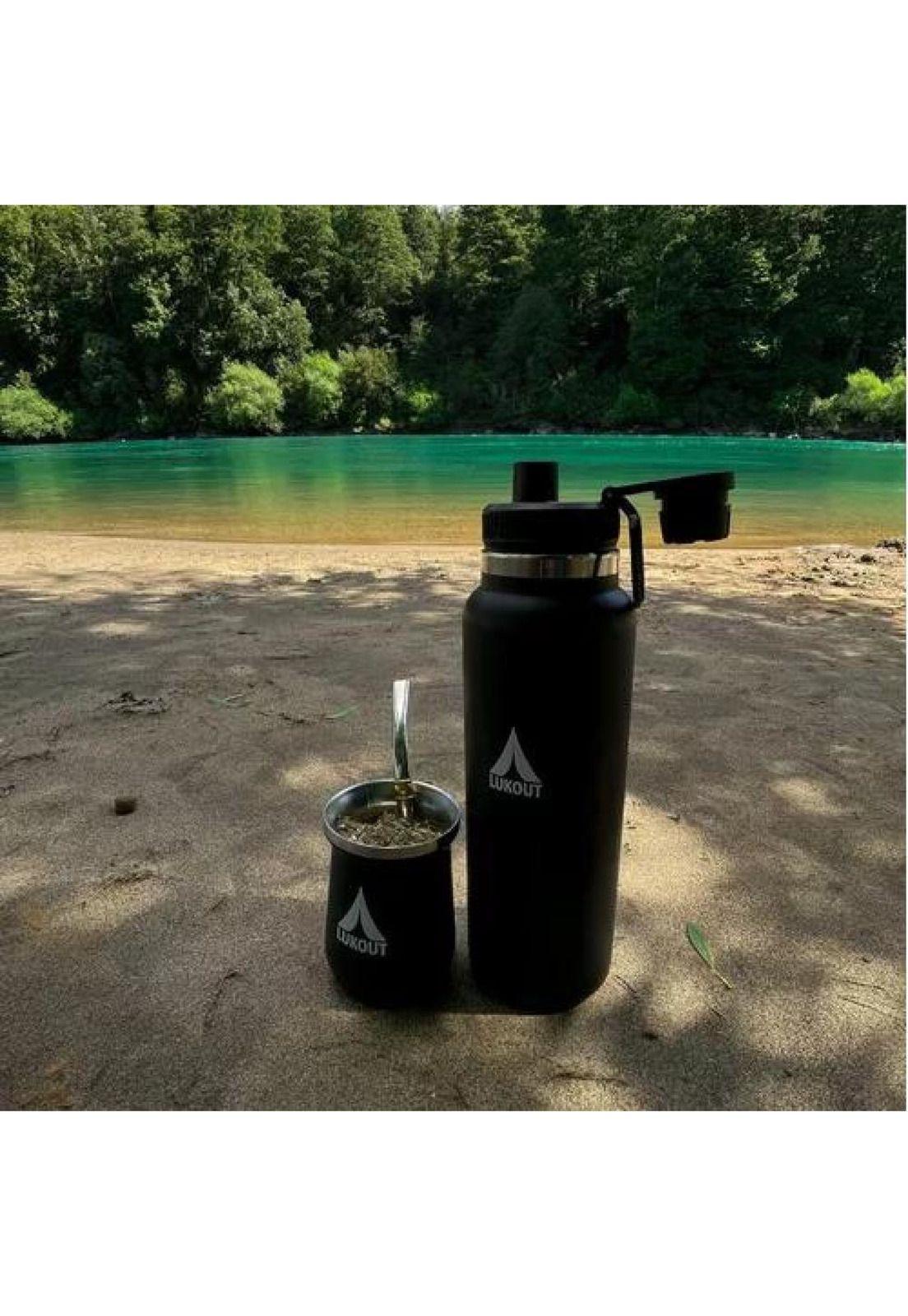 Mate Lukout 236 ml + Bombilla, Mate Azul Marino-4