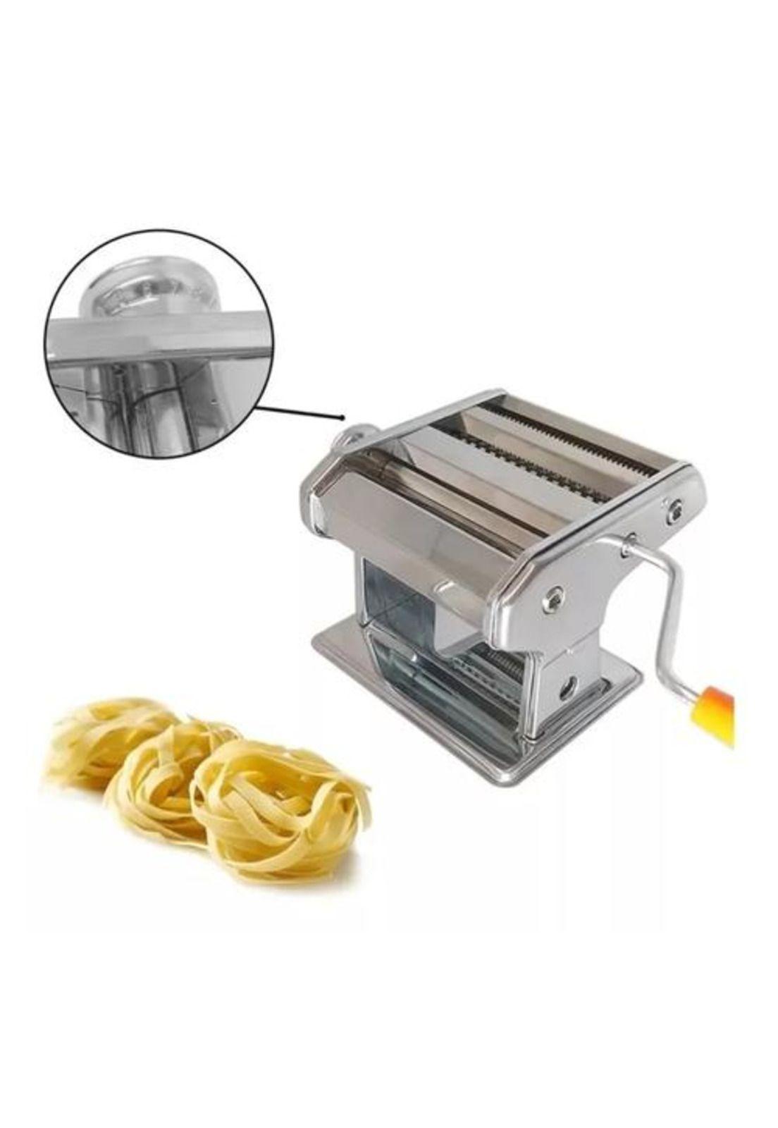 Máquina manual de pastas acero inoxidable color plateado-2