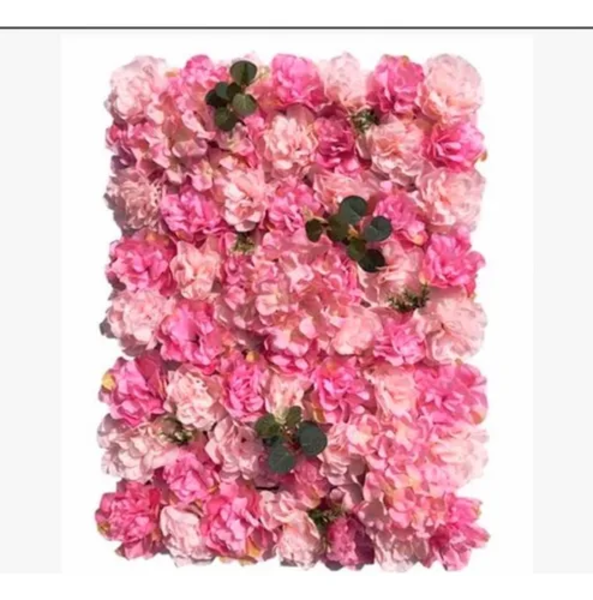 Flores artificiales oweru guirnalda panel pared-0