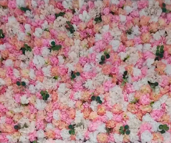 Flores artificiales oweru guirnalda panel pared-1