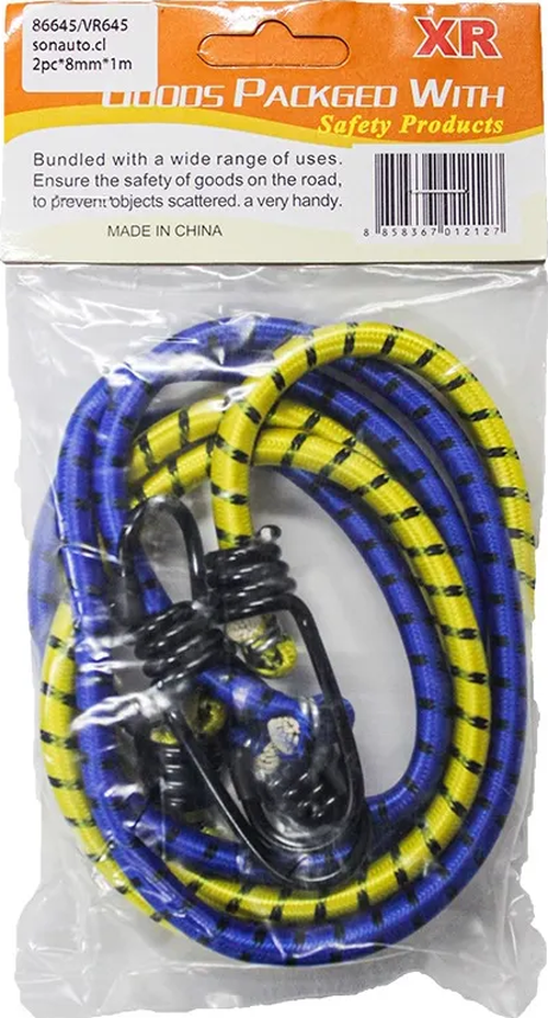 Cuerda Elastica Pulpo Equipaje Eslinga Amarre 1 Metro El Par-0