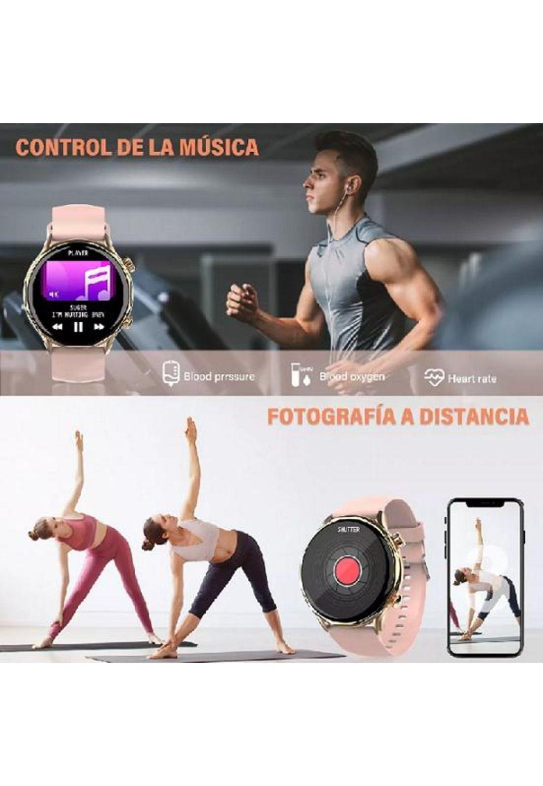 Smartwatch para mujer, reloj inteligente, reloj bluetooth...-3