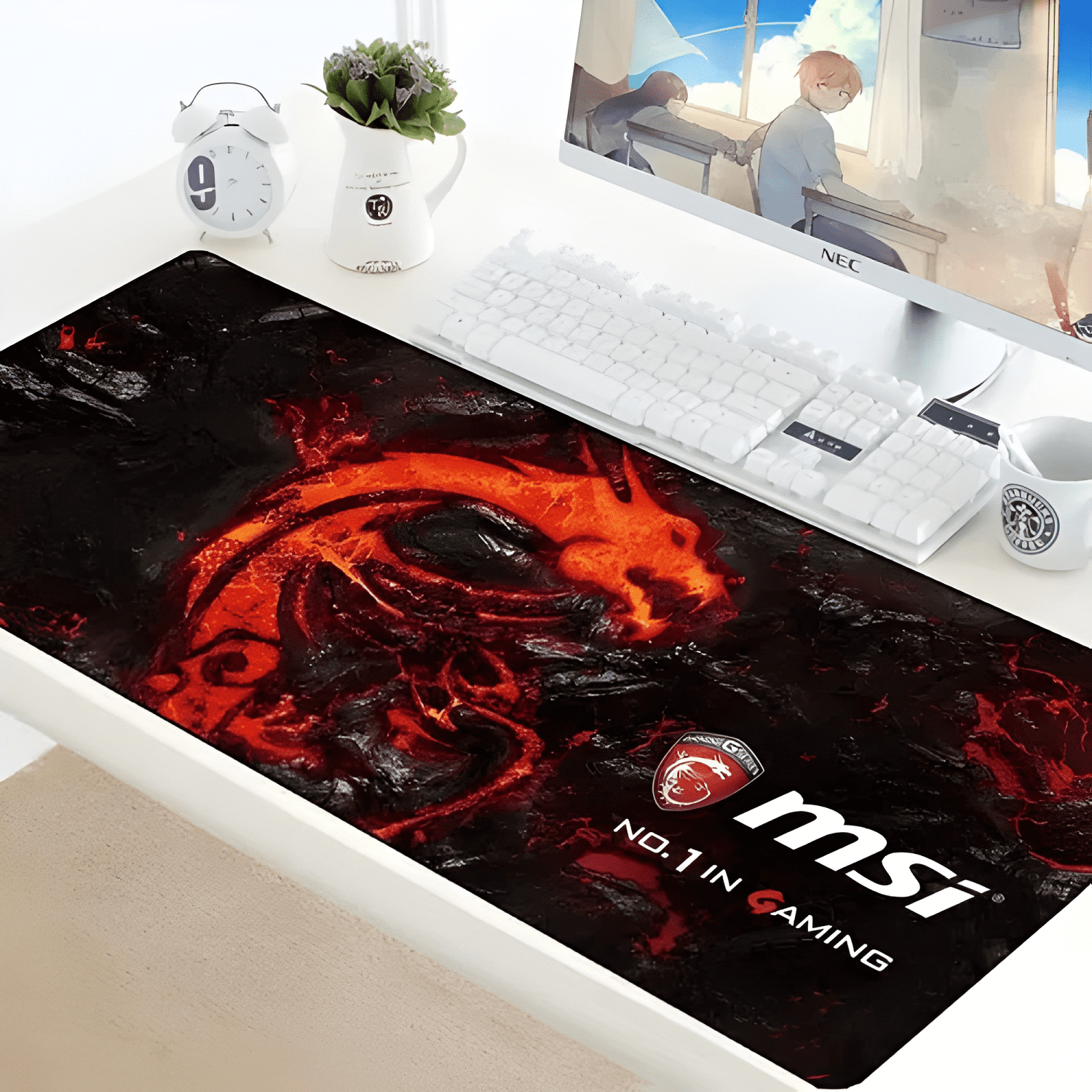 Pad Mouse Alfombrilla Diseños Msi Xl 80x30 Antideslizante-1