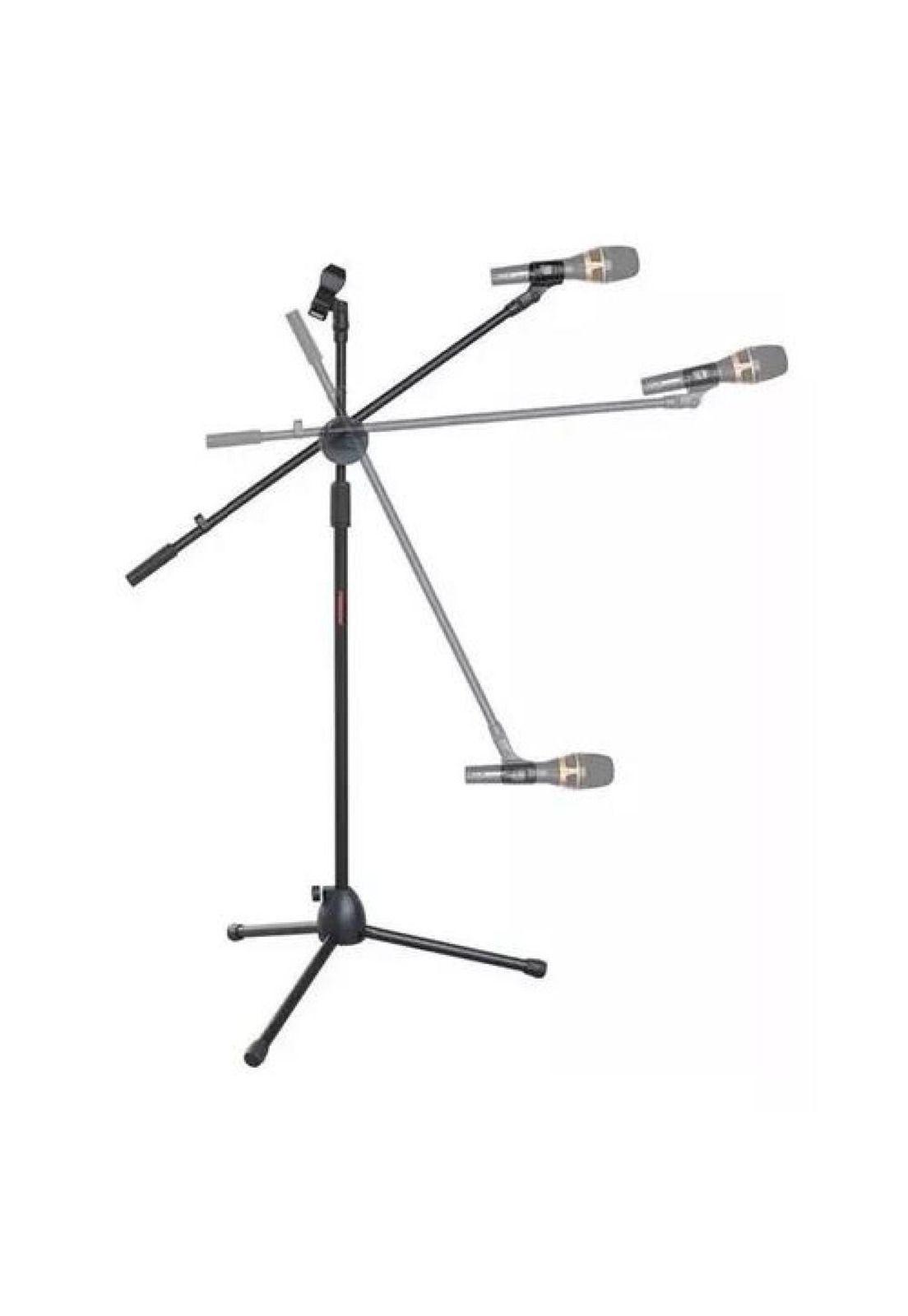 Atril Micrófono - Soporte Pedestal Profesional Ajustable, Color Negro-1