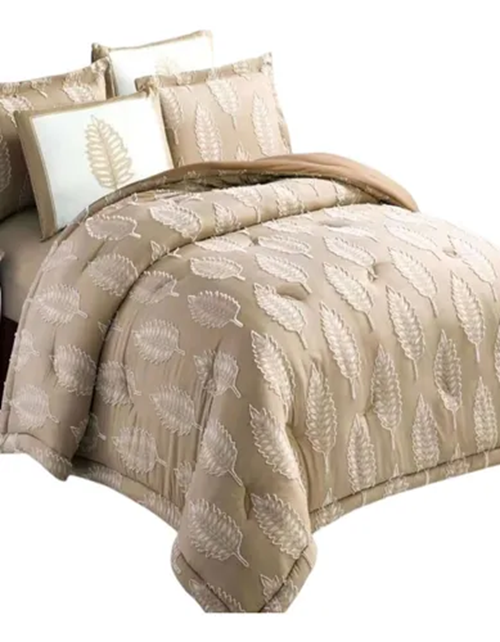 cubrecama quilt verano 2 plazas diseño hojas-0
