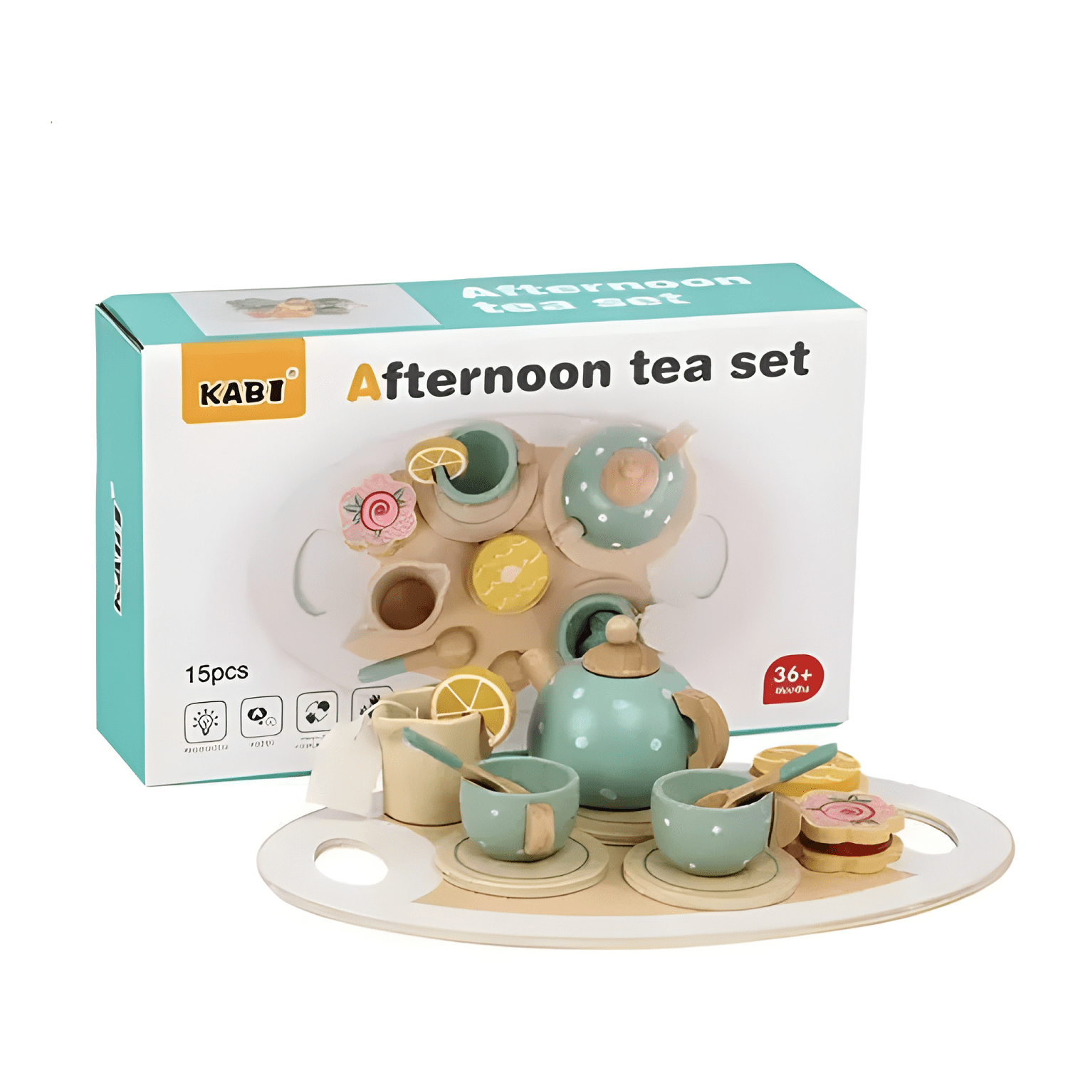 Juego de té para niños juguete didáctico de roles-0