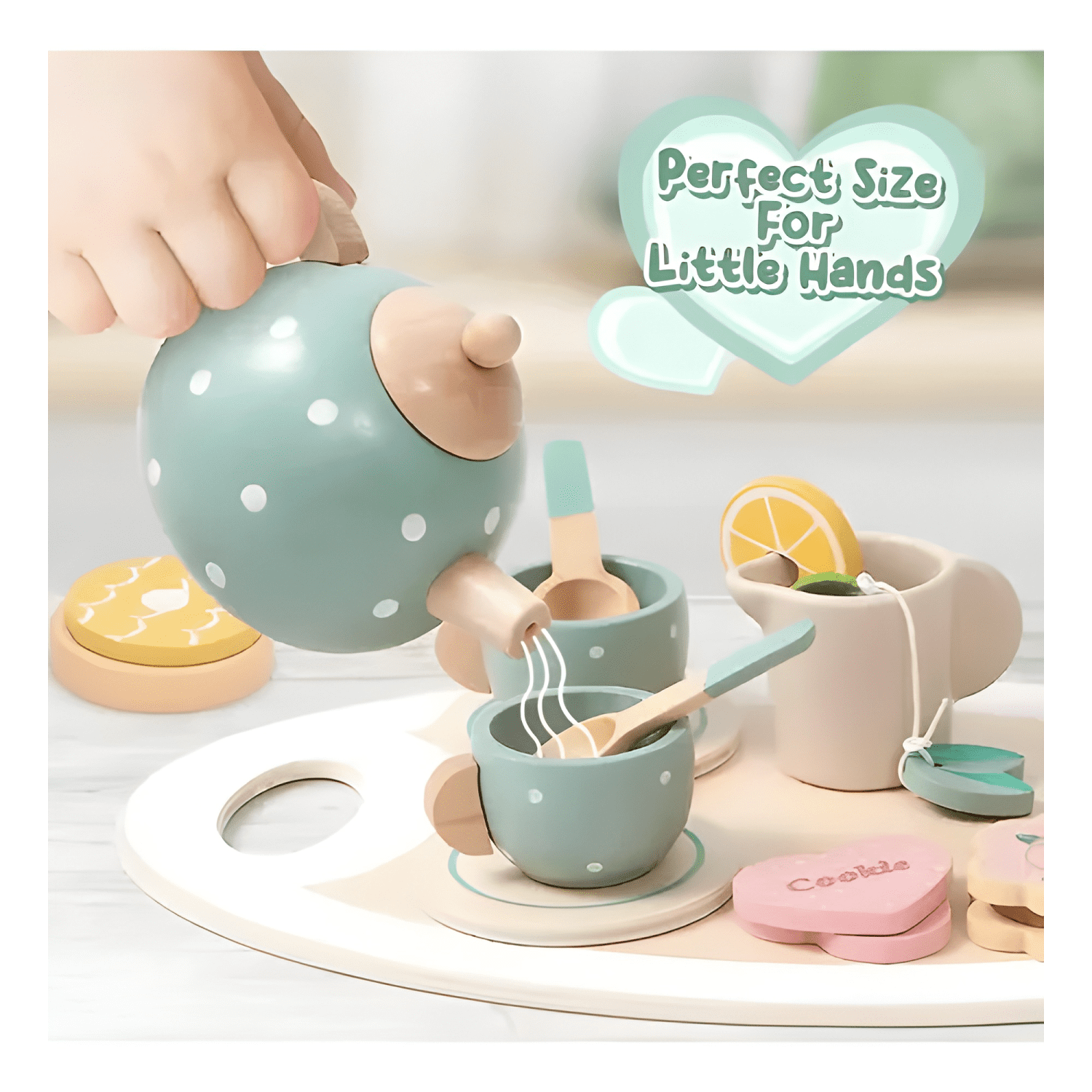 Juego de té para niños juguete didáctico de roles-2