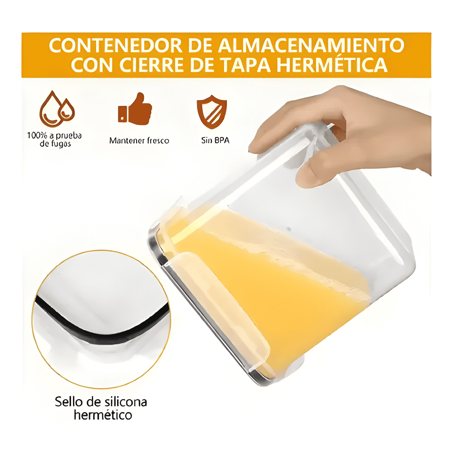 Juego de 24 recipientes herméticos de almacenamiento #1-4