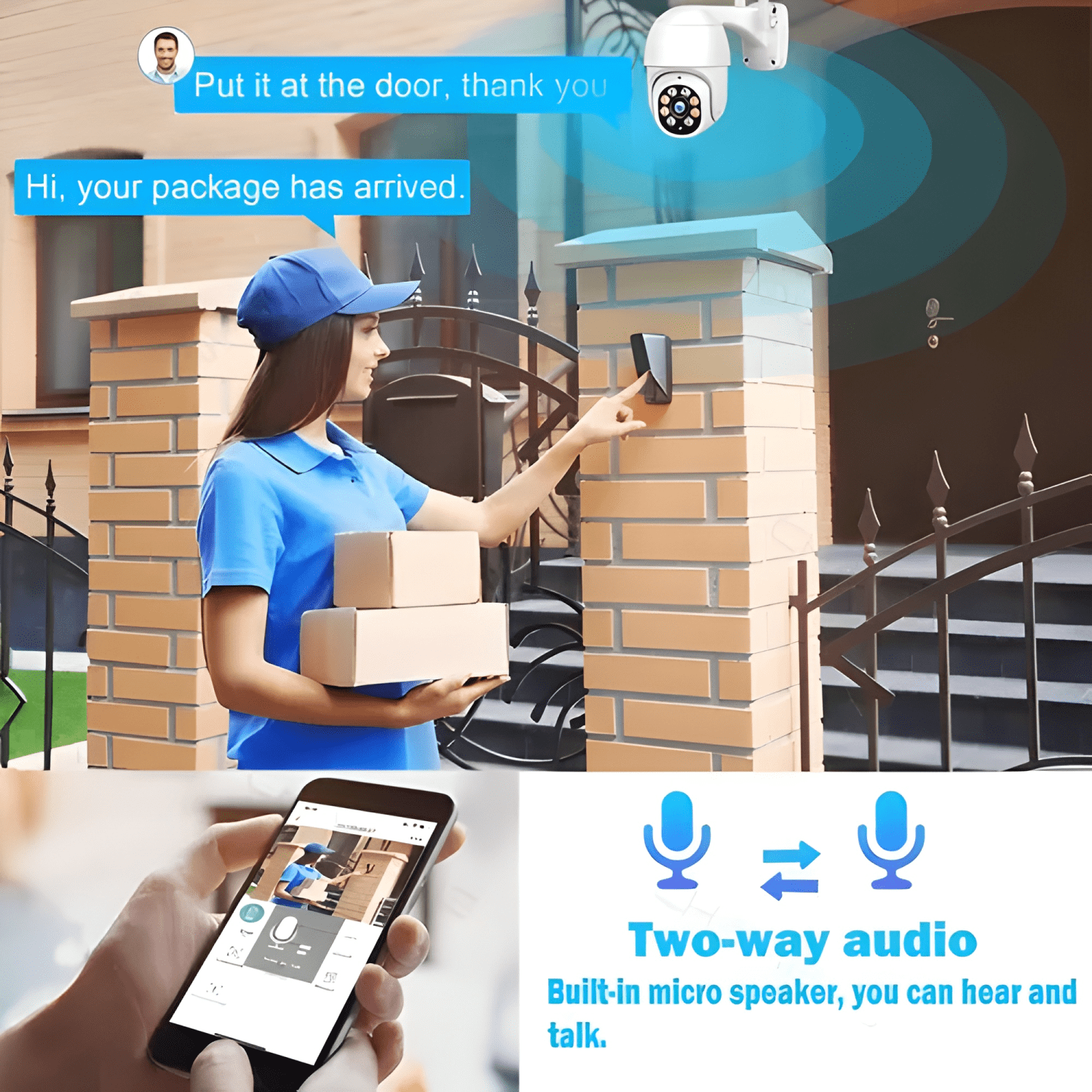 Camara Seguridad Ip Wifi Exterior Modelo Blanco-2
