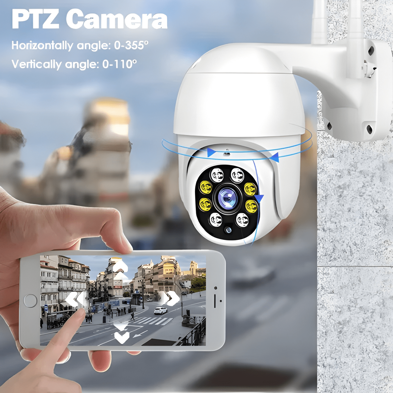 Camara Seguridad Ip Wifi Exterior Modelo Blanco-4